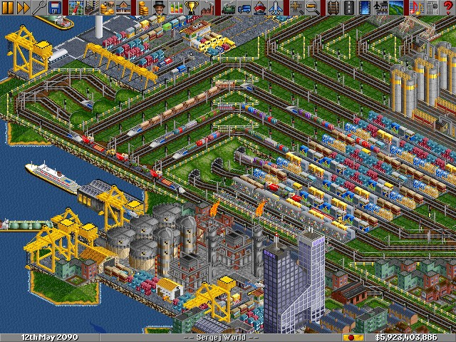 Transport Tycoon Deluxe  [Falcon030] [TT030] [OpenTTD] atari screenshot